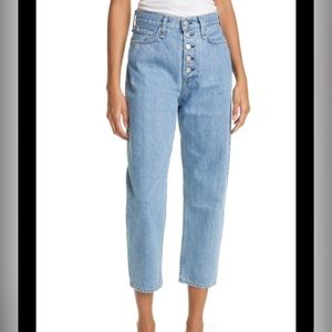 RAG & BONE 90s exposed button high rise